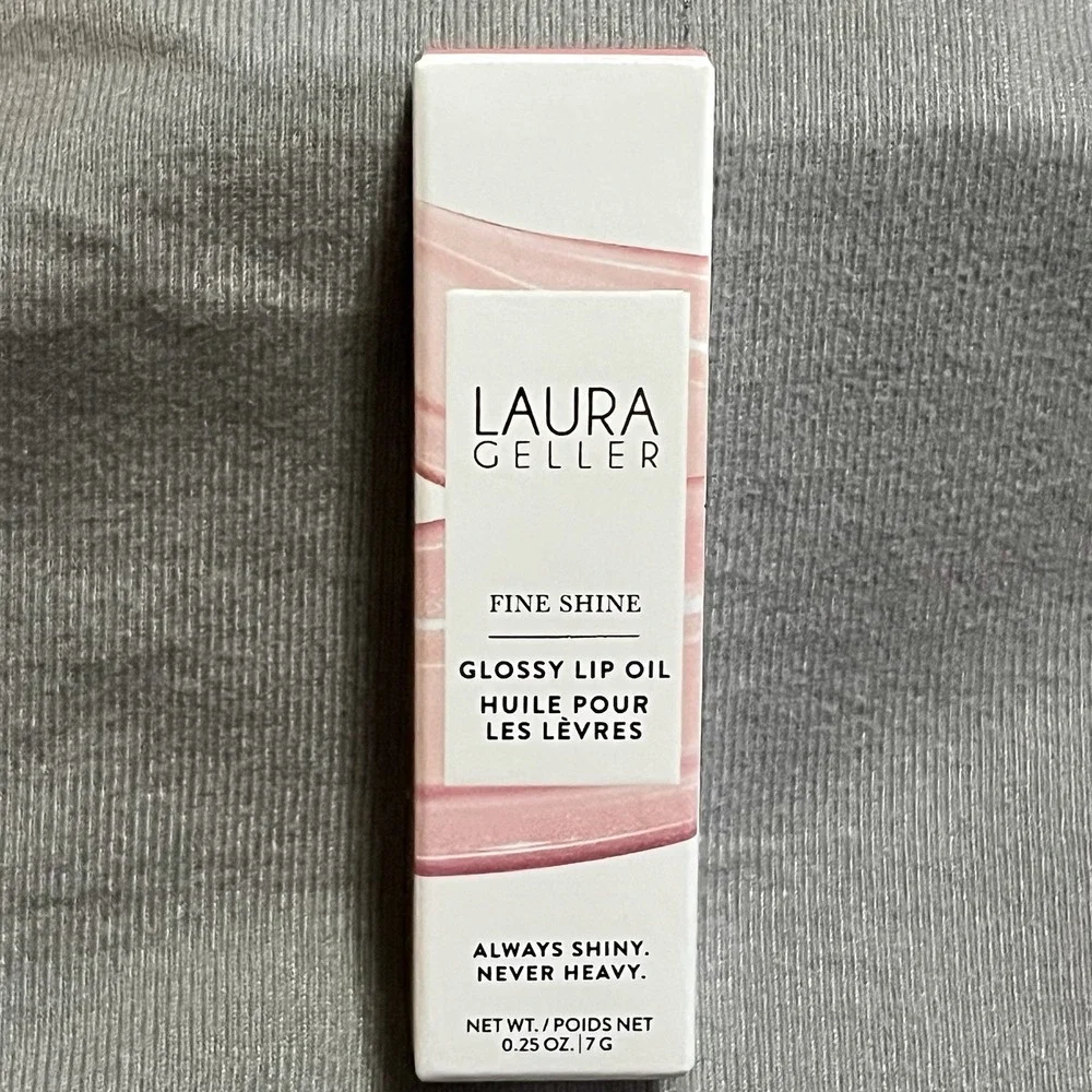 Laura Geller Fine Shine Glossy Lip Oil,‎ 0.25 oz New In Box - Beachy Peach
